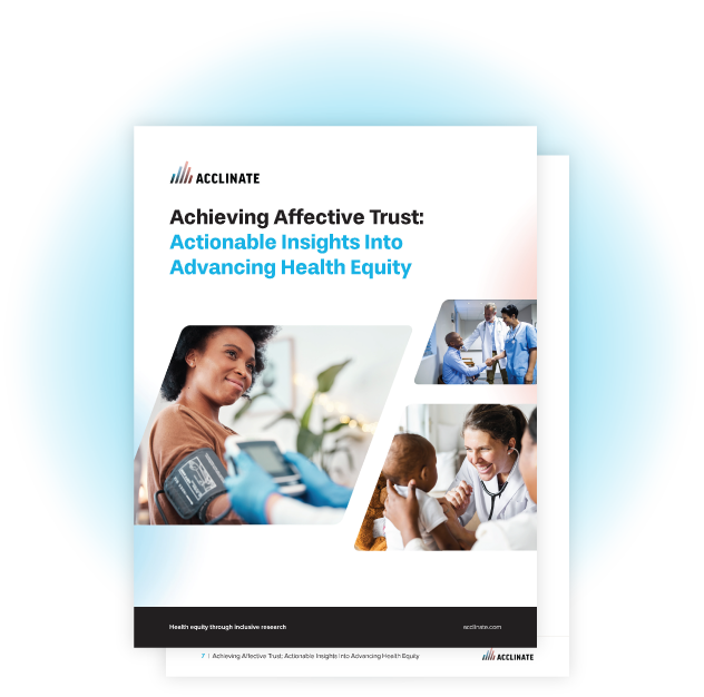 Achieving Affective Trust:Actionable Insights IntoAdvancing Health Equity